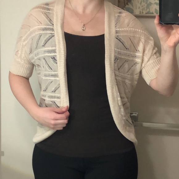 🛍 DONATED Outback Red | Knit Open Cardigan Cream - Picture 4 of 4